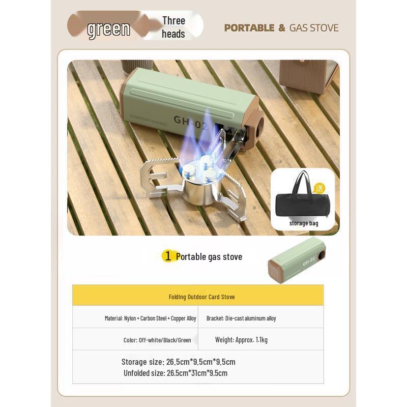 Portable Mini Folding Camping Stove: Cookware for Barbecue, Tea Brewing & High-Heat Cooking