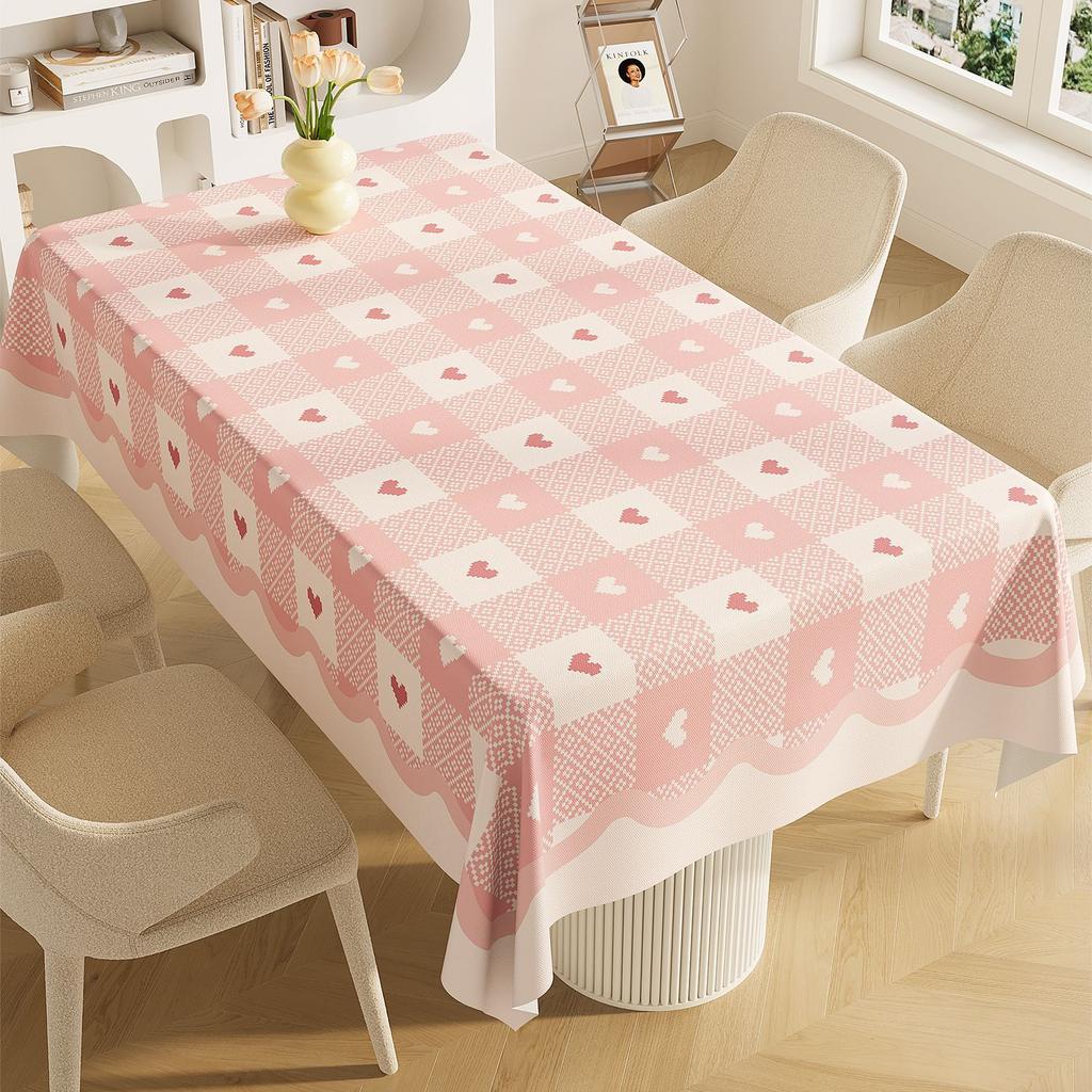 Rectangle Dining Table Cloth Waterproof And Oil-Proof, Wash-Free And Anti-Scalding Atmosphere, Tablecloth Feeling Coffee Table Cover