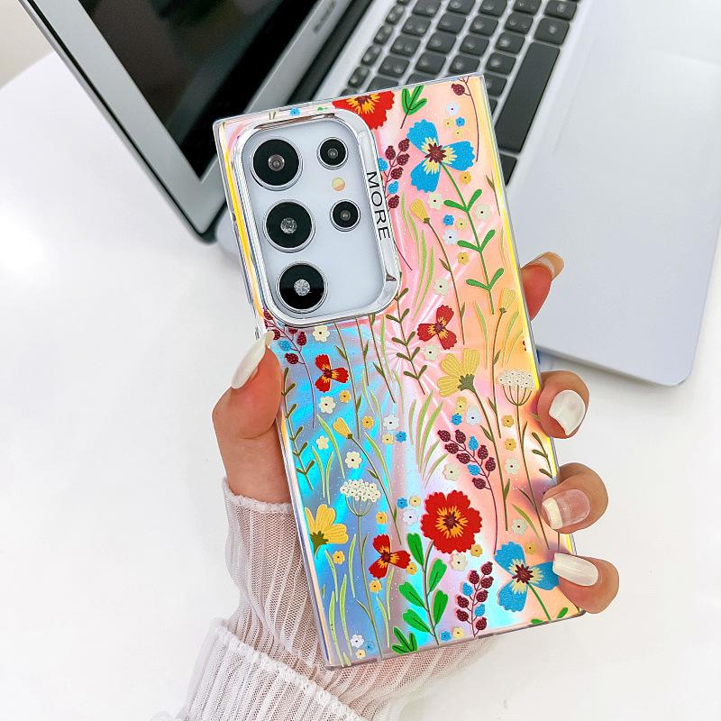 Geeignet für Samsung S24ultra Handyhülle Imd Bunt S25plus Galvanisiert Laser A55 5G Schutzhülle