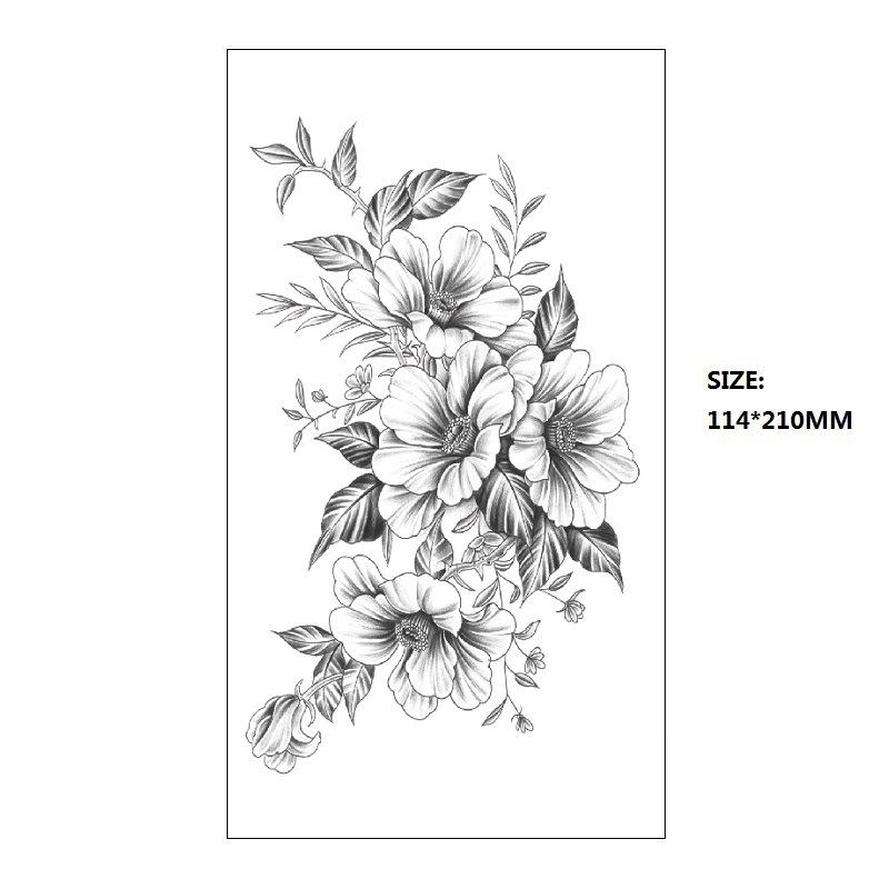 Bohemian Geometric Shape Water Transfer Small Full Arm Back Sexy Simulation Tattoo Sticker