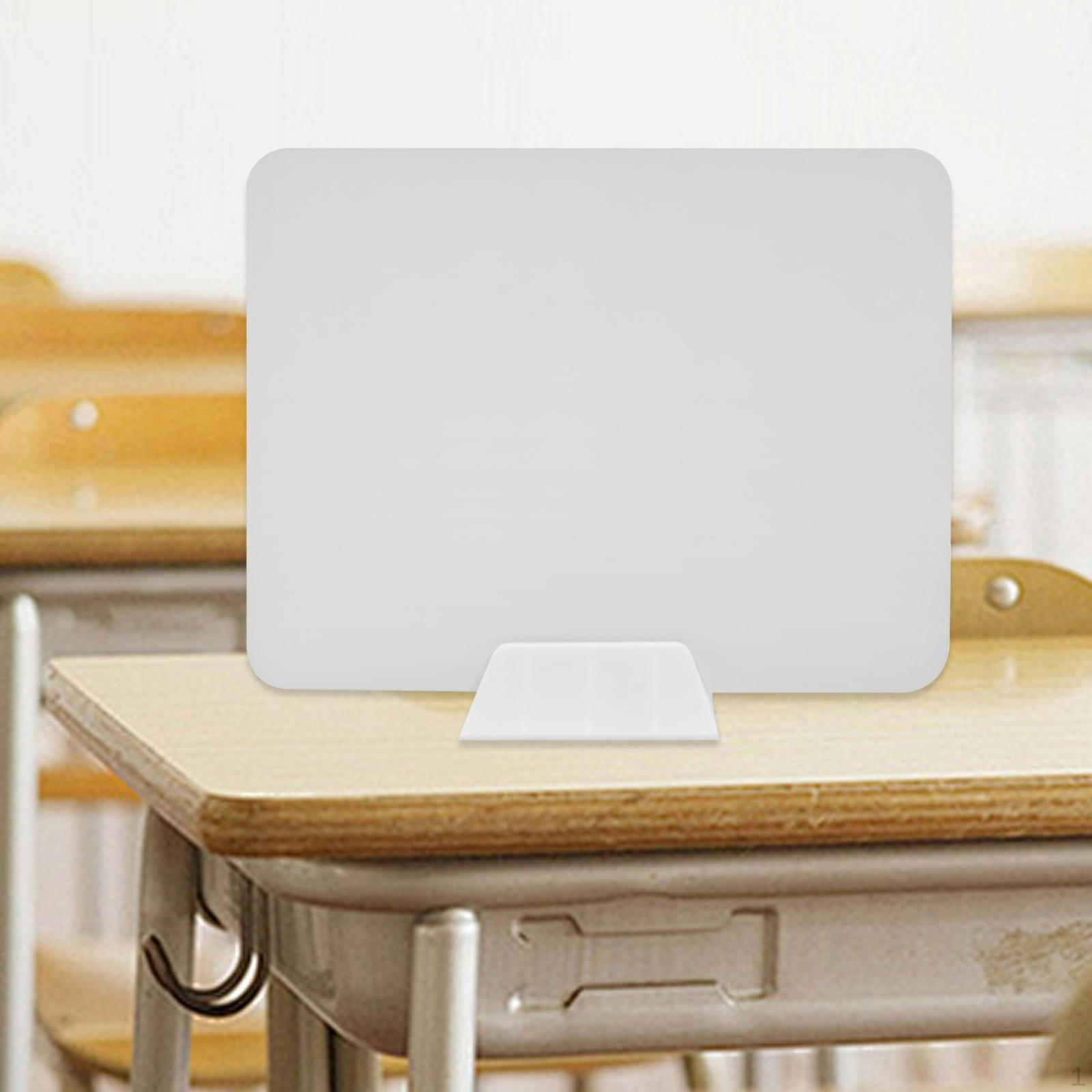 

Панель-разделитель для стола для повышенной конфиденциальности в офисной и образовательной среде White PP Stand