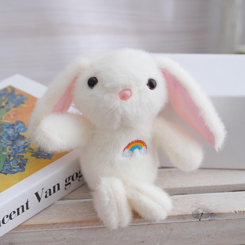 Toy Plush Rabbit Cartoon Animal Doll Keychain Backpack Pendant Gift Holiday