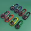 Multi-Functional Outdoor Keychain Mini Compass Mountaineering Key Ring Snap Hook Camping Hiking Tool Hiking Goods
