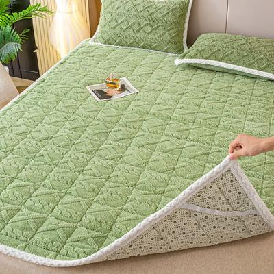 Winter Warm Thick Mattress Topper Pad Fleece Bedspread Soft Non-slip Thin Tatami Mat Home Dormitory Bedsheet Mattress Cover