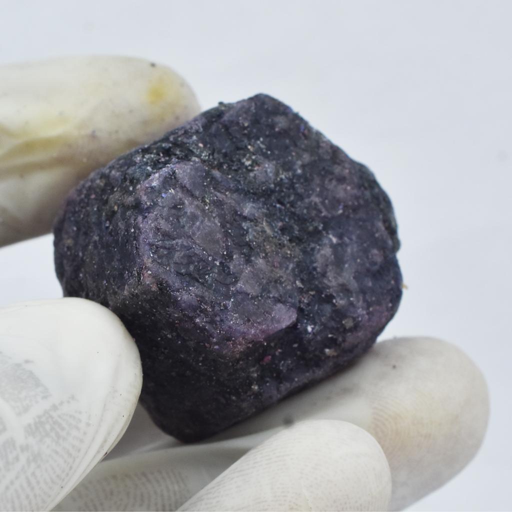 Natural Blue Sapphire Loose Gemstone Uncut Rough 213.85 ct September Birthstone for Gem Collections