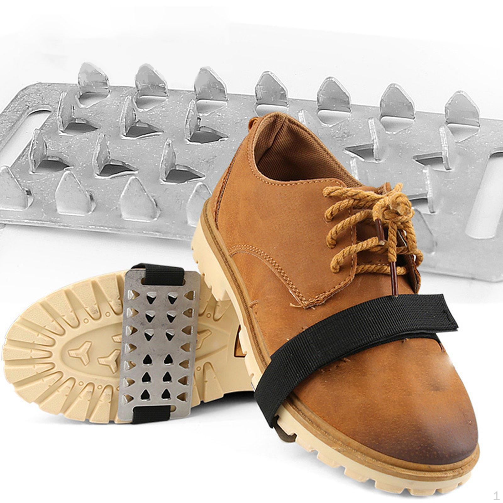 

Snow Shoe Crampons Ice Traction Cleats Lightweight Nonslip for Boots Spikes Gripper