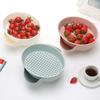 Compote Plastic European Double-layer Melon Seed Fruit Draining Plate Lazy Dried Fruit Plate Round Creative Homeware