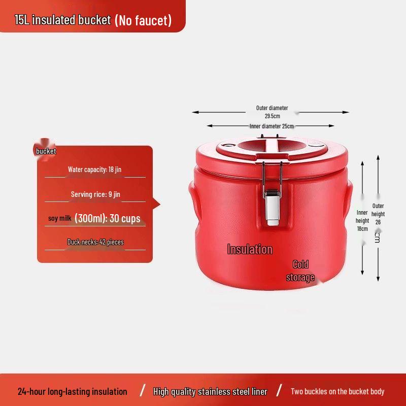 Jiakangming 304 Stainless Steel Insulated Food Bucket