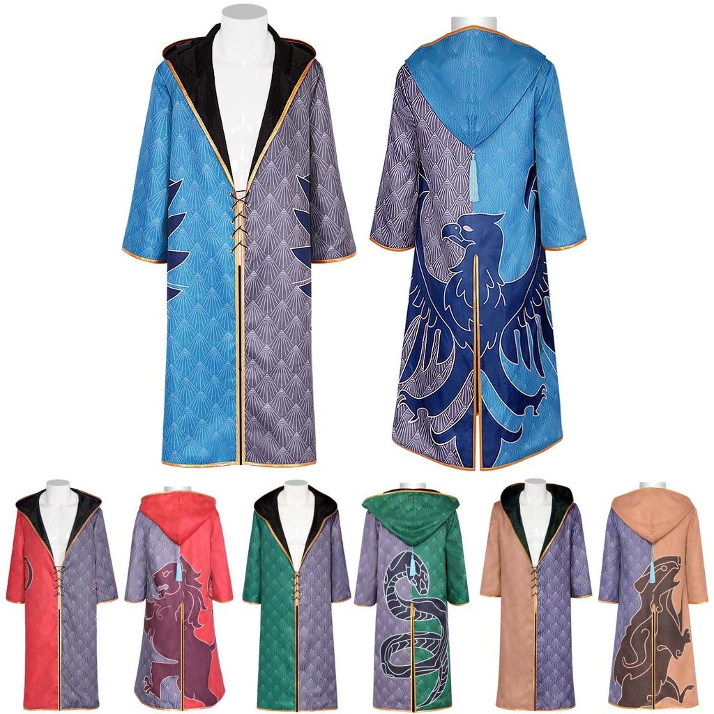 Hogwarts Legacy Cloak Cosplay Costume For Gryffindor Hufflepuff Slytherin And Ravenclaw Fans
