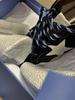 Star Little Distressed White Women's Sneakers - 2025 Autumn Trendy Casual Round Toe Trainers