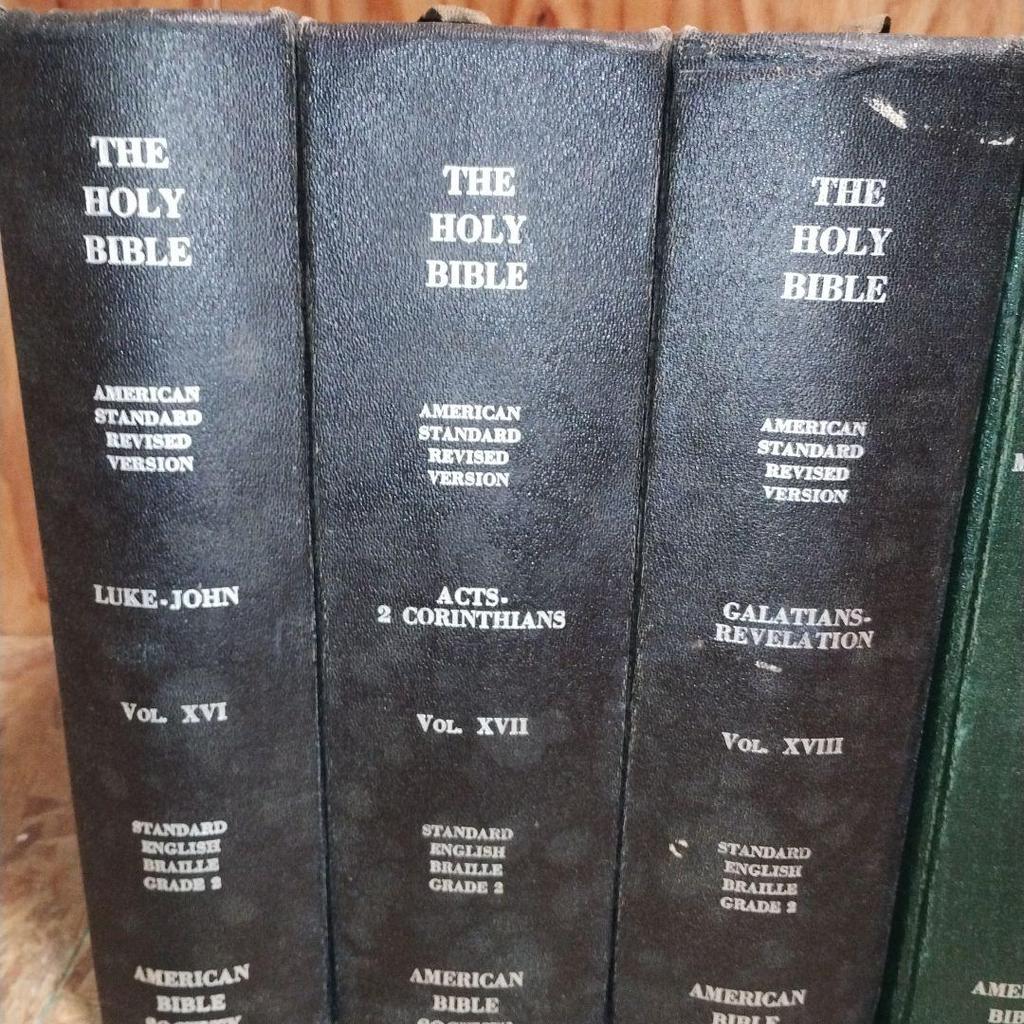 [USED] American Bible Board Braille Books American Standard Version Bible