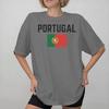 Portugal Flag Soccer Football Printed T Shirt For Unisex Wounisex 100 Cotton Tee Shirt Clothing