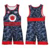 Tuta Singola da Wrestling per Uomo Donna Uniforme Alta Elasticità Tuta da Allenamento Competizione Freestyle