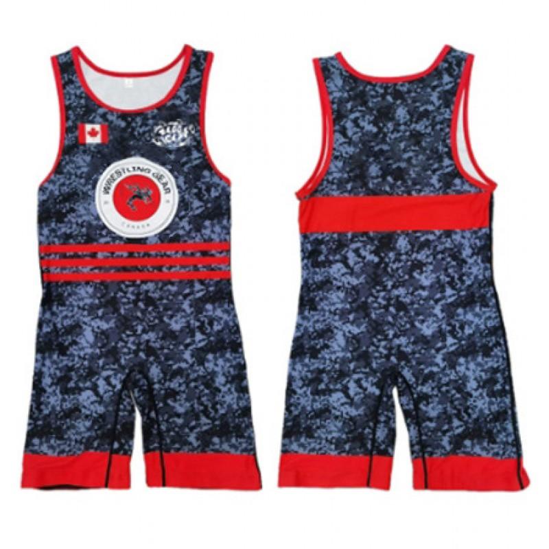 Tuta Singola da Wrestling per Uomo Donna Uniforme Alta Elasticità Tuta da Allenamento Competizione Freestyle