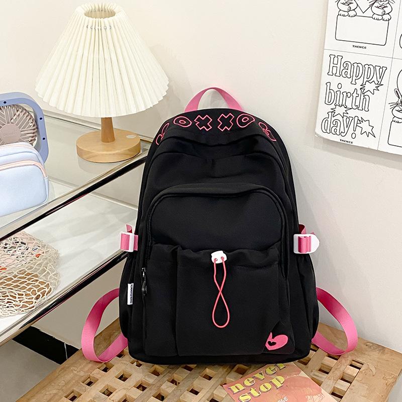Schoolbag Trend Backpack Girls Large Capacity ins Japanese Campus Simple Versatile High School Student Fashion Schoolbag Backpack