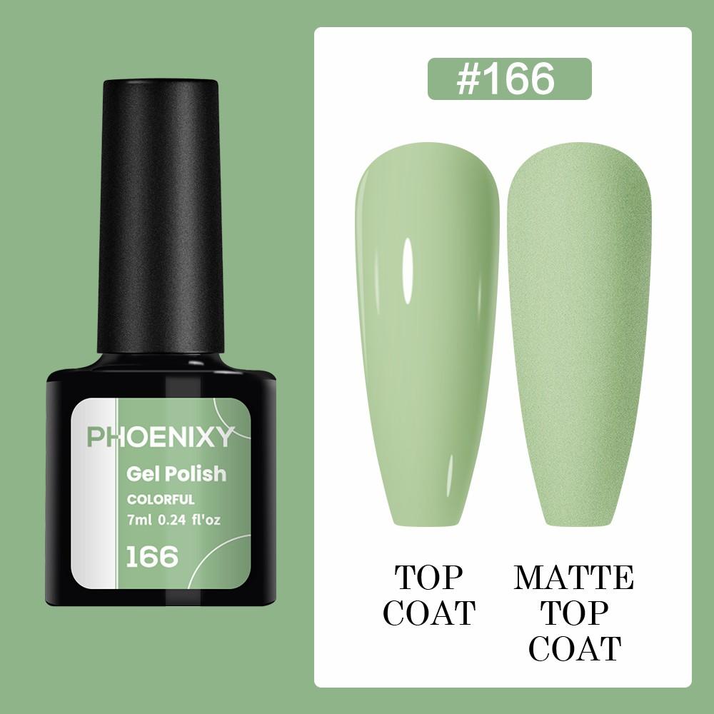 

PHOENIXY 7 мл Гель-лак для нігтів Лак Напівперманентний гель 3 кольори Блискучий гель Soak Off Glitter Набір для початківців Манікюрний салон Набір для манікюру 166