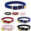 Cute Flocked Cloth Cat Collars Adjustable Durable Kitten with Or Without a Bell Pet Supplies Cat Dog