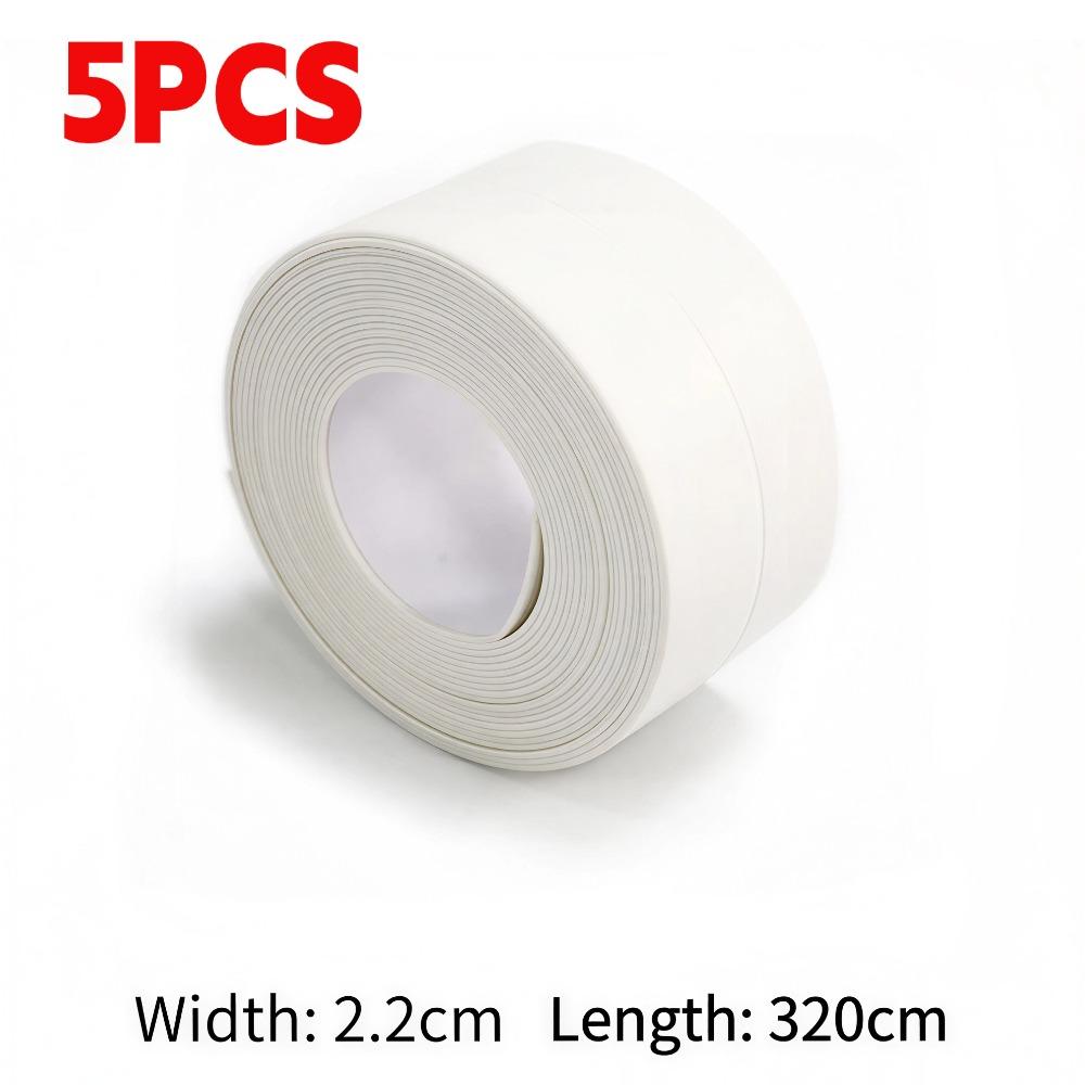 3,2 m PVC těsnící páska na umyvadlo umyvadlo Samolepicí páska na utěsnění vodotěsná, odolná proti plísním na zeď Samolepka na okraj umyvadla pro příslušenství do koupelny a kuchyně