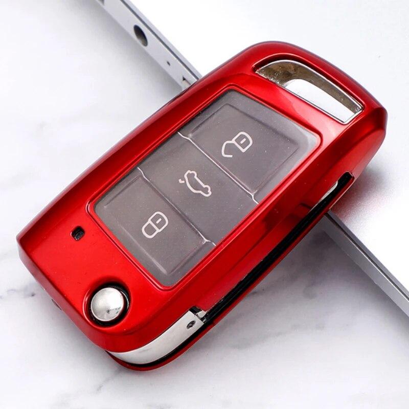 Funda de TPU para llave de coche, Protector de carcasa suave para Volkswagen, VW, Golf 7, MK7, Tiguan, Skoda Octavia, kodioq, Karoq