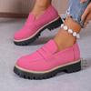 New Large Size Spring and Autumn Large Size Casual Grinding Women's Shoes Thick Heel Thick Sole Retro