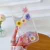 Dried Flower Silver foil Phone Cases For iPhone 17 16 15 14 13 12 11 Pro Max XS Max XR X 7 8 Plus Soft Silicone Cover