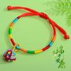 Handmade Five-Color Dragon Boat Festival Bracelet: Ethnic Style Zongzi Design, Perfect Friendship or Couple Gift