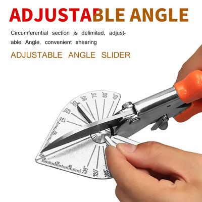 Forbici per angoli con bordo da 45 gradi e 90 gradi/forbici multi-angolo/taglierina per fessure di filo Taglierina per tubi flessibili in plastica PVC/PE