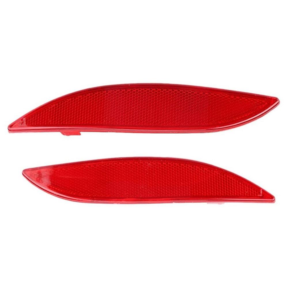 1 Pair Rear Bumper Reflector Light Lens For Renault Megane MK3 Fluence 2009-2016