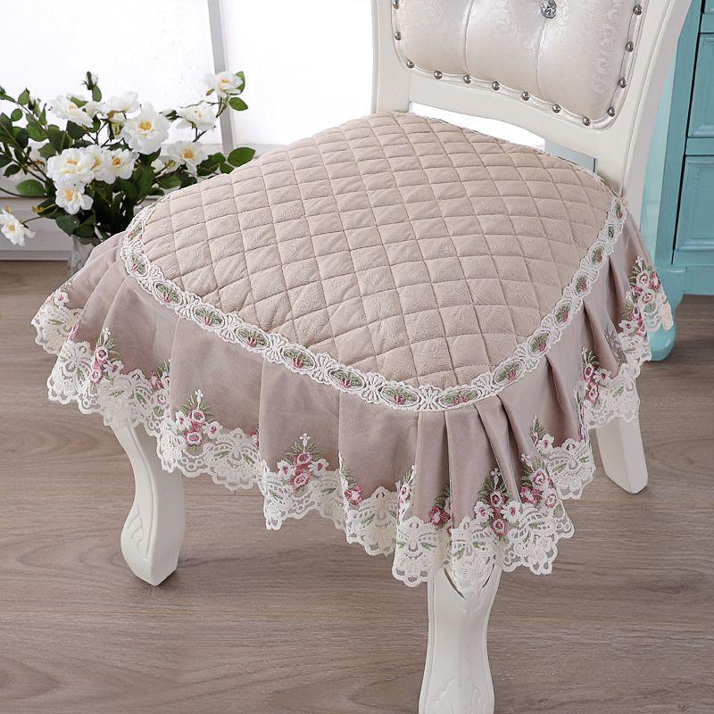 High-End Dining Chair Cushion Cushion All Year Round Fabric Chair Cushion Home Dining Chair Seat Cover Extra Large Chair Cover Stool Cover