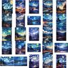 10/30/50pcs Oil Painting Stickers Aesthetic Art Starry Night Decals DIY Phone Bike Decoration Sticker Toys Gifts