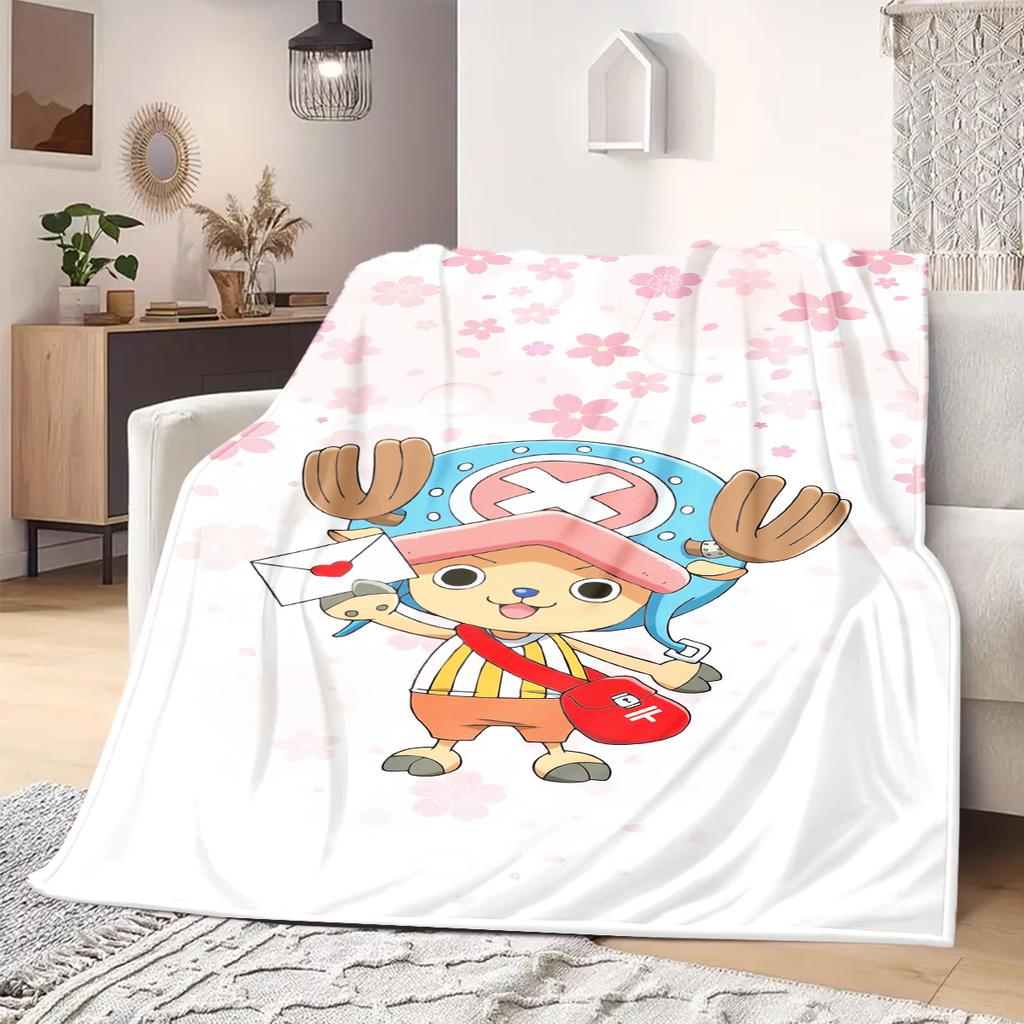 Tony Tony Chopper Print Blanket Warm Comfortable Flannel Blanket Suitable for Bedrooms,Sofas, Beds,Chairs,Travel -QIAO144