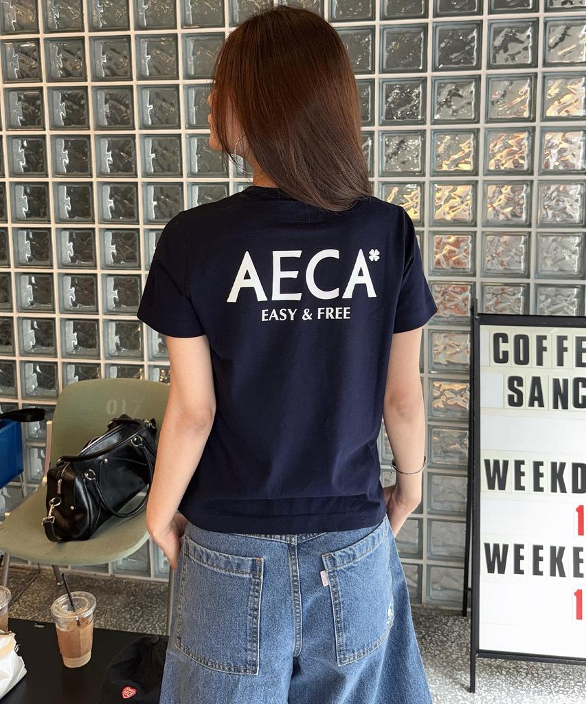 AECA Aeca Signature Tee-Navy