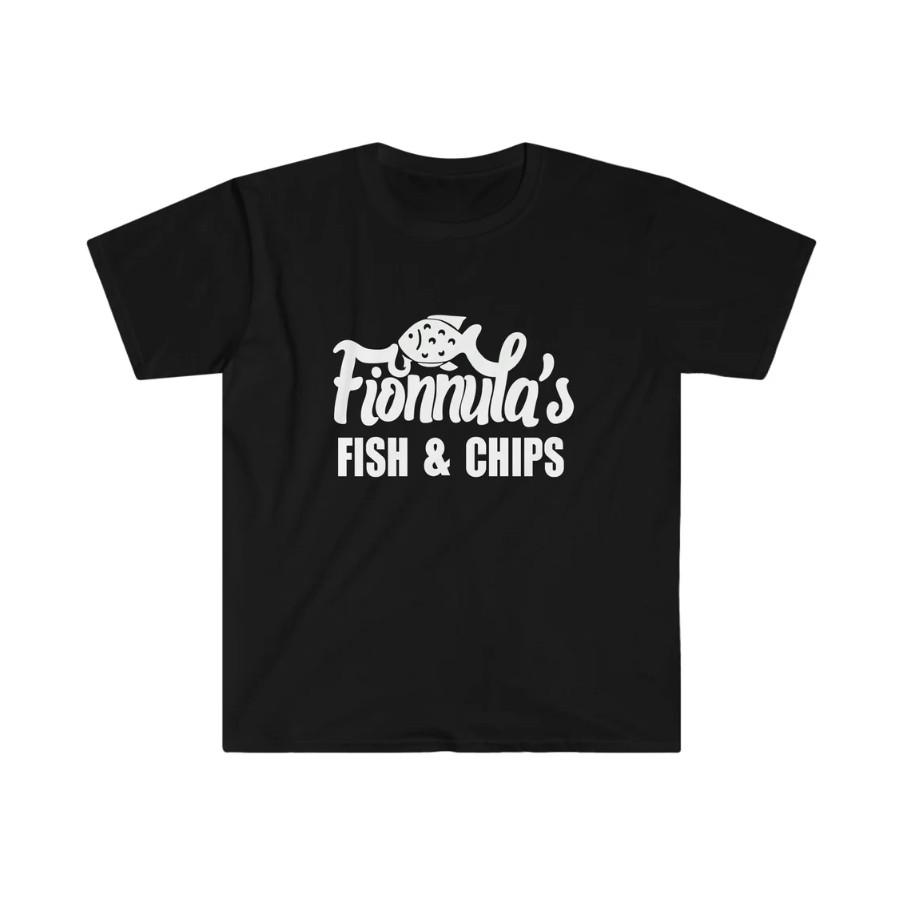Fionnulas Fish and Chips Unisex Softstyle T-Shirt Unisex T-Shirt XL