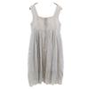 FOXEY Made In Japan Linen Cami One Piece 38 Gray Lace Embroidery Women Used
