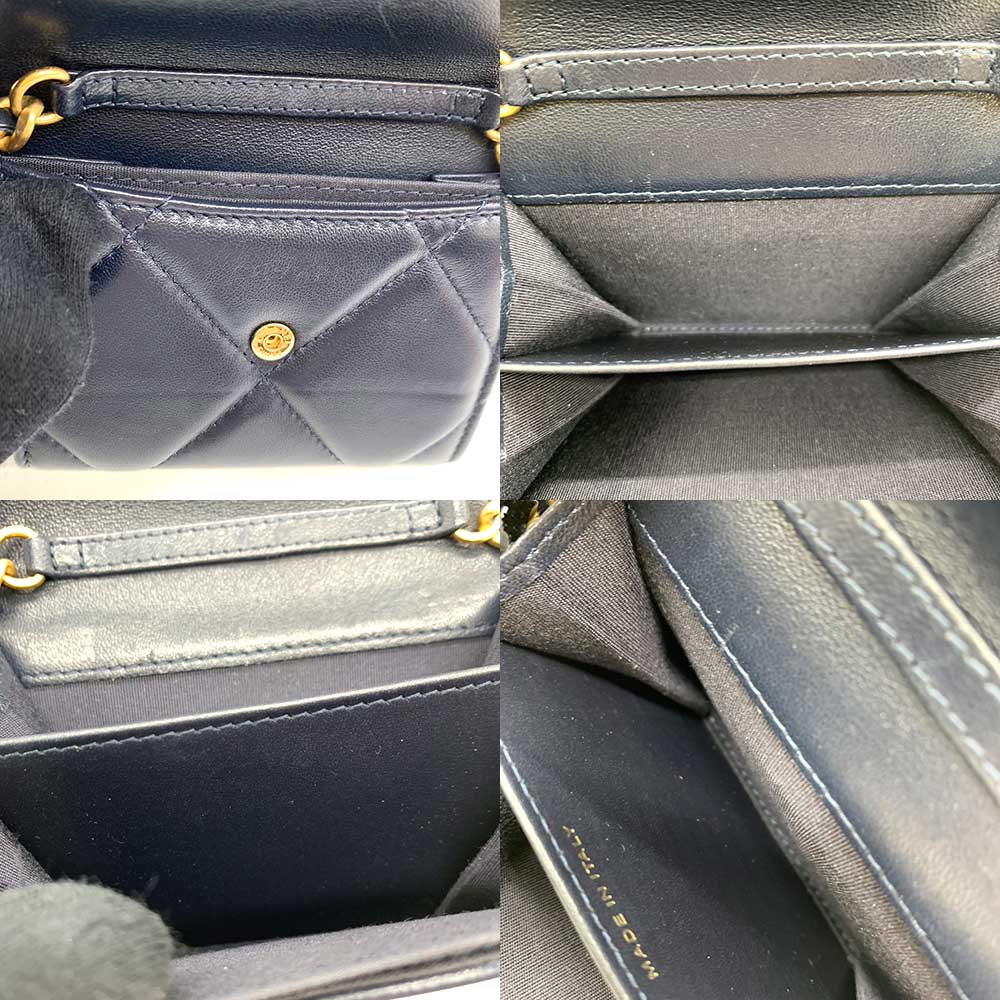 Used CHANEL chanel 19Wallet Chain leather Women