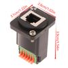 Adattatore RJ12 6P6C a Morsettiera Senza Saldatura Tipo D RJ12 Femmina ad Adattatore Morsettiera a Molla Morsettiera PCM-0488