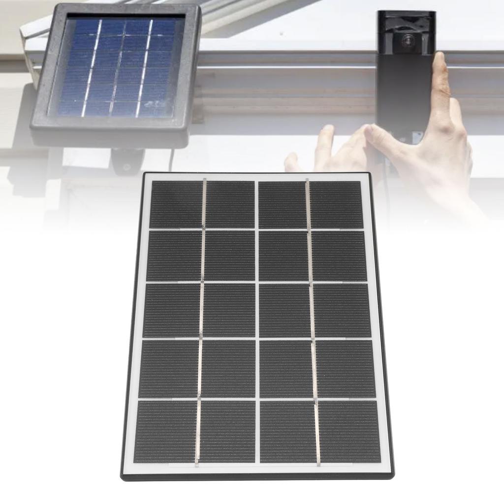 Camera Solar Charging Panel with Bracket 3W 5V Monocrystalline Silicon Type C Security Camera Solar Panel for   Devices
