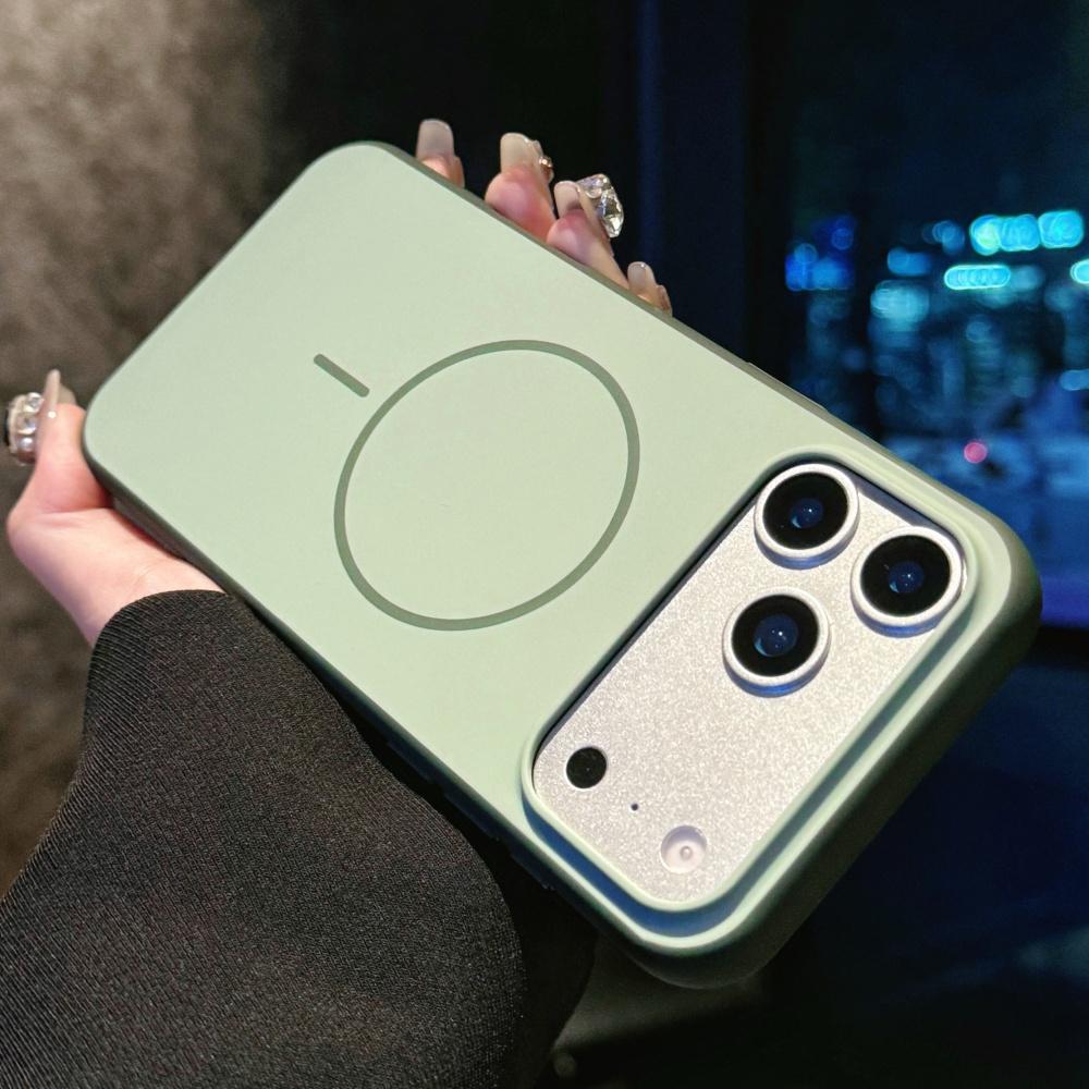 Liquid Silicone Matte Magnetic For Magsafe Soft Case For iPhone 17 15 16 14 13 12 11 Pro Max Official Wireless Charging Cover