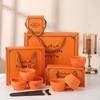 Creative Ceramic Bowl, Chopsticks, and Spoon Set - Perfect Gift for Company Openings and Events