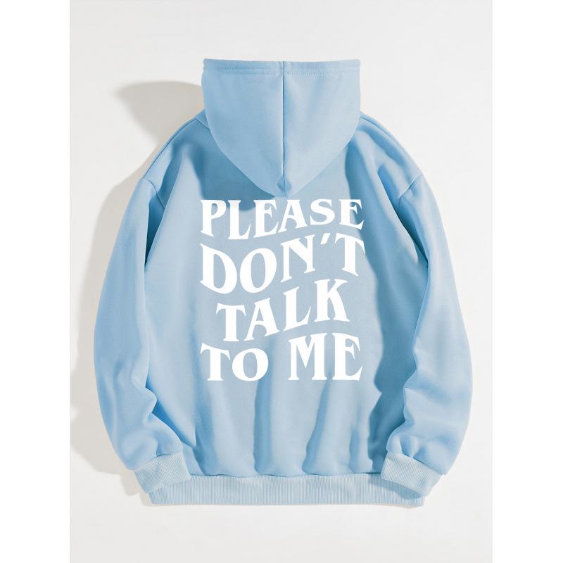 European & American Hoodies: 2025 Plain Color & Lettered Sweatshirts