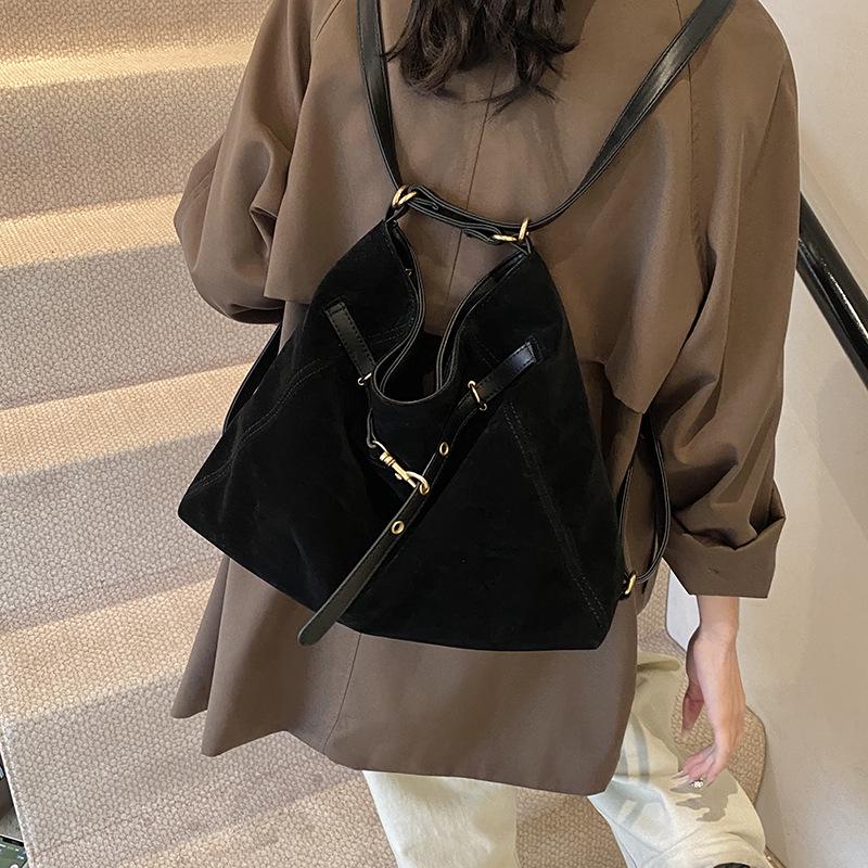 2025 Retro mattierte große Damen-Herbst/Winter-Tragetasche Rucksack