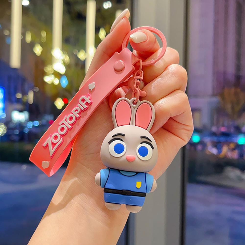 Kawaii Animal Keychain Key Ring Bag Charm for Backpack Purse Car Key Accessories Ornament Gift for Child