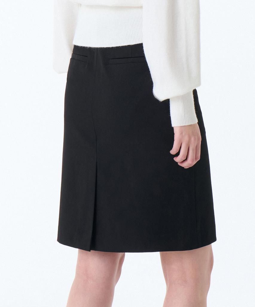 Musinsa Standard Woman Women'S Low Waist Knee Length Skirt [Black]