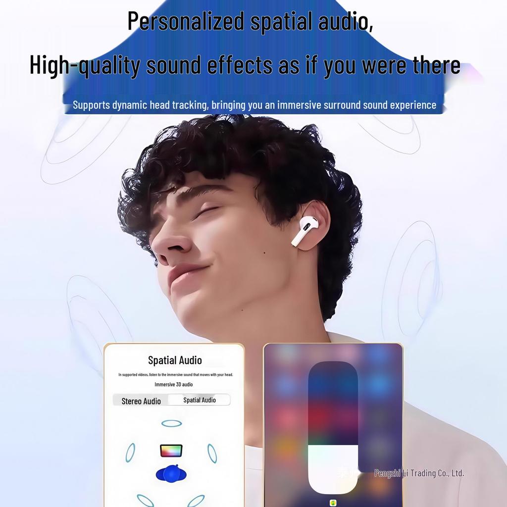 2025 Huaqiangbei 7th Gen Wireless Bluetooth Headphones: Noise-Cancelling, Original High-Quality Sound, Semi-In-Ear.