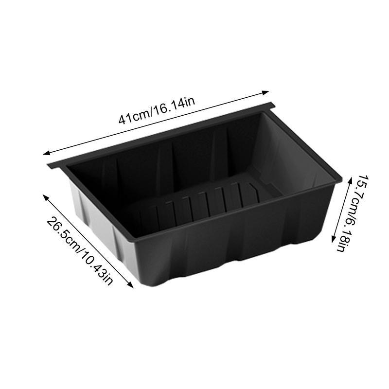 Boîte de Rangement Sous Siège de Voiture 2 Pièces Organiseurs de Siège de Voiture Plateau Sous-Siège Pour Tesla ModelY Boîte de Rangement à Tiroir Accessoires de Voiture