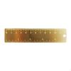 Brass Ruler, Mini Measuring Tool, Vintage Bookmark, Student Stationery