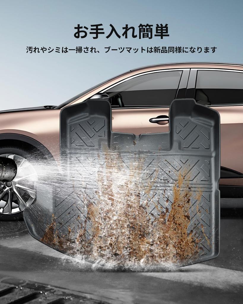 LANGBEAN Toyota Crown Crossover Luggage 3D Waterproof TPE Easy and Custom Interior Parts for the Crown Crossover (35 Series) Mat, Non-Slip Mat,
