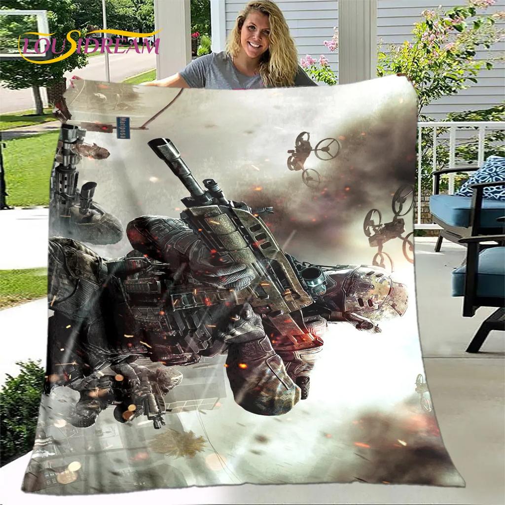 Game COD, Call of Duty Gamer Soft Plush Blanket,Flannel Blanket Throw Blanket for Living Room Bedroom Bed Sofa Picnic Cover Kids