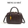 Popular Handmade Woven Bag, Simple and Versatile, One Shoulder Crossbody Boston Bag, Commuting Large Capacity Hand-held Women's Bag