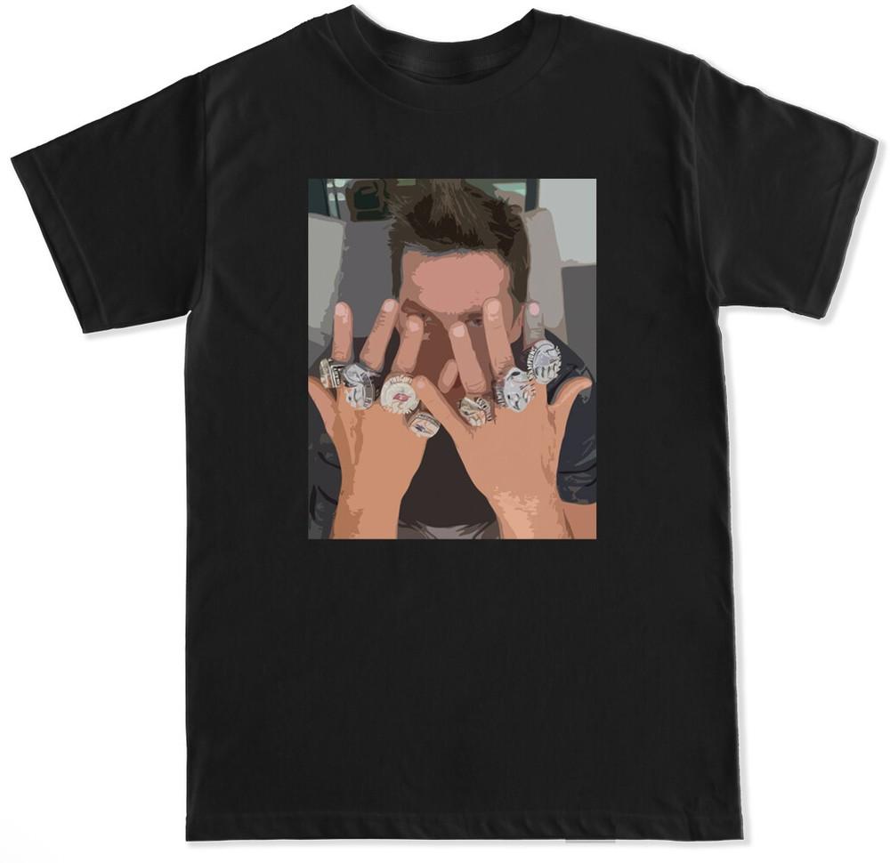 TB12 7 RINGS BRADY RETIREMENT FOOTBALL PATS BUCS MENS T SHIRT Unisex T-Shirt XXL